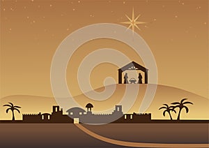 Bethlehem Christmas background