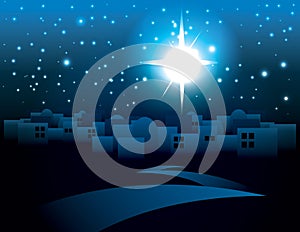 Bethlehem Christmas Star Illustration