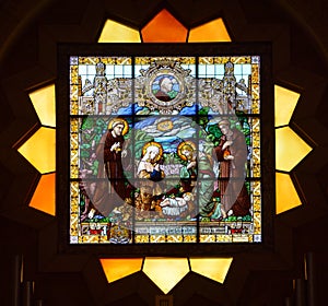 Bethlehem Church of Nativity Stained Glass Window,