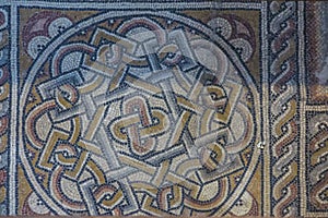 Bethlehem, Palestine - January 28, 2020: Fragment of the renovated interior of the Basilica of the Nativity in Bethlehem