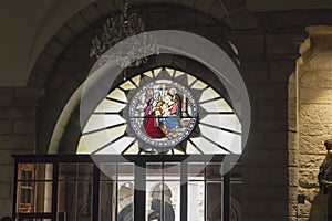 Bethlehem, Palestine. January 28, 2020: Interior of the Church of St. Catherine