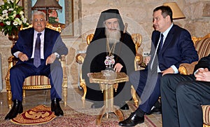 Bethlehem, Palestine. January 6th 2017: Greek Orthodox Patriarch