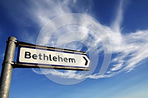 Bethlehem road sign