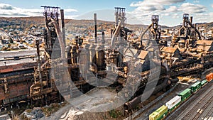 Bethlehem Steel steelmaking manufacturing plant in Pennsylvania