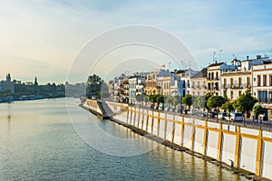 Betis Street in Seville, Andalusia, Seville