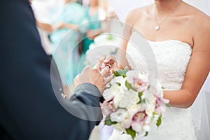 Betrothal, dressing ring. photo