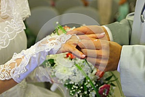 Betrothal wedding rings