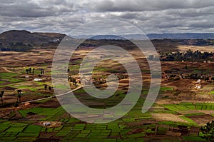 Betsileo landscape at Madagascar