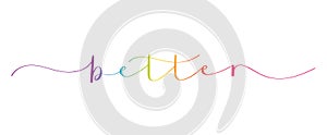 BETTER colorful brush calligraphy banner