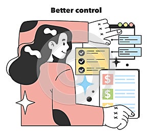 Better control as a positive aspects about starting and developing