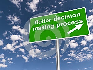 Better decision making process traffic sign