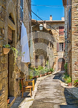 Bettona, picturesque village in the Province of Perugia. Umbria, central Italy.
