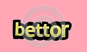 bettor writing vector design on a pink background