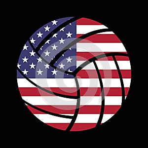 grunge baseball, softball, volleyball, golf ball, basketball with usa flag vector