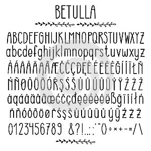 Betulla - modern rounded grotesque font