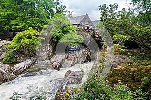 Betws-y-Coed in Snowdonia National Park in Wales, UK photo