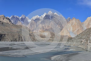 Beuatiful landscape of Northern Pakistan. Passu region.