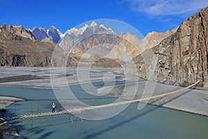 Beuatiful landscape of Northern Pakistan. Passu region. Karakorum mountains in Pakistan.