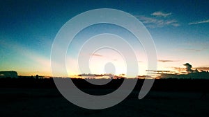 Beuatyful space sunset Galaxy