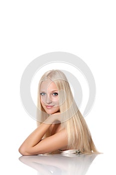 Beutiful blond woman