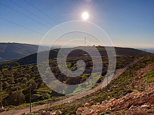 Beutiful day at top of the highest mountain neer lebanon