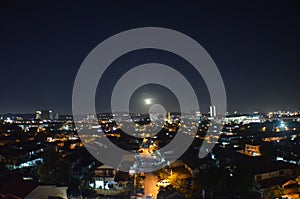 Beutiful Night View Moon Sky