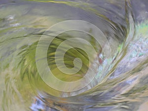 Beutiful water swirl like a way to the unknown