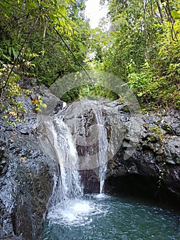 Beutiful waterfall in the forest