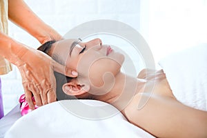 Beutiful woman with spa massage