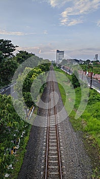 The beutifull railroads in Indonesia