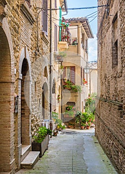 Scenic sight in Bevagna, ancient town in the Province of Perugia, Umbria, central Italy. photo