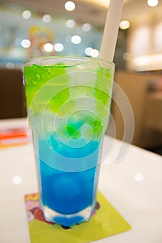 Bevarage blue hawaii soda