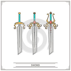 Bevelled Fantasy Sword