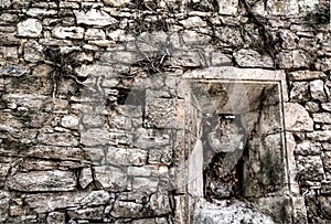 Bevelled stone window photo