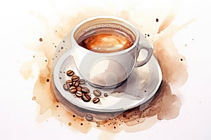 Beverage background caffeine cup hot cafe brown espresso morning breakfast drink