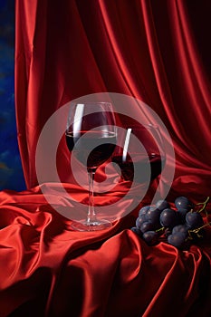 Glass winery wineglass background food red bottle dark alcohol beverage drink wine grapes