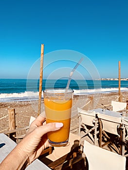Beverage and beach background pattern chill out summer