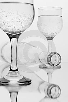 Beverage with bubbles photo