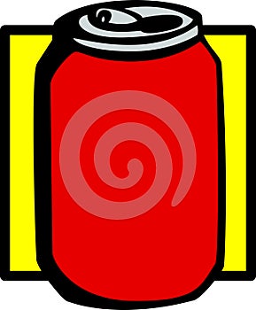 Beverage can vector illustration