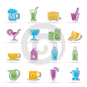 Beverages and drink icons