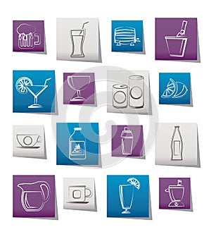 Beverages and drink icons