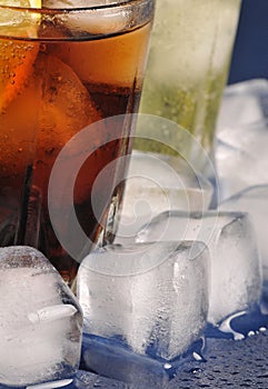 Beverages with ice