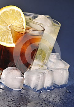 Beverages with ice