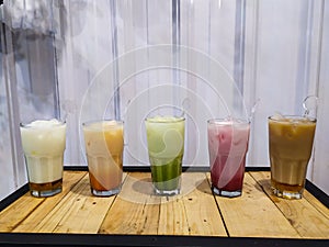 Beverages photography . Beverages menu . Coffee menu . Cafee menu . Colorful beverages