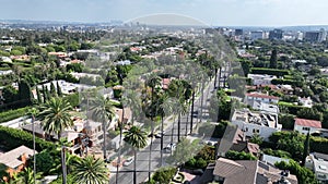 Beverly Hills at Los Angeles in California United States.