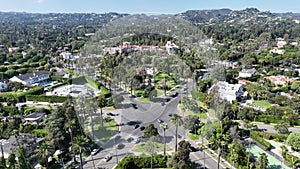 Beverly Hills at Los Angeles in California United States.