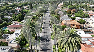 Beverly Hills at Los Angeles in California United States.