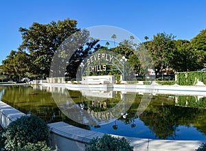 The Beverly Hills Sign at Beverly Gardens Park