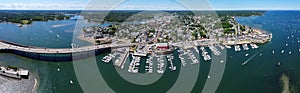 Beverly Port Marina aerial view, Beverly, Massachusetts, USA