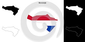 Beverwijk outline map